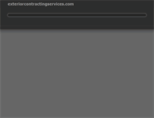 Tablet Screenshot of exteriorcontractingservices.com